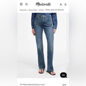 Madewell Women's Classic Blue Bootcut Jeans